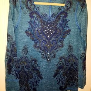 OneWorld women's blouse, M, embellished